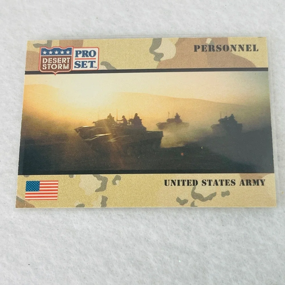 1991 Pro Set Desert Storm Trading Card 119 United States Army Personnel General